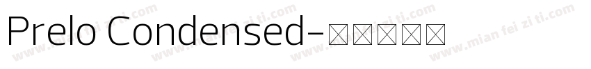 Prelo Condensed字体转换